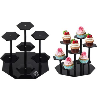 7 Tier Acrylic Display Stand Figures Collectibles Cupcakes