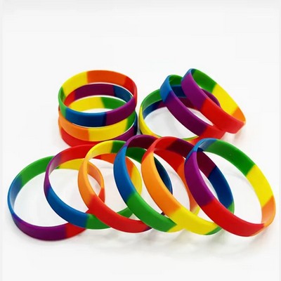 Rainbow Silicone Bracelet