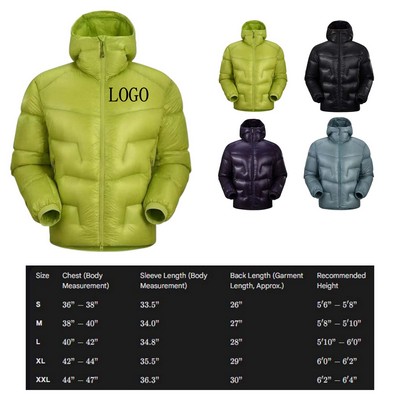 Lightweight White Duck Down Jacket (S-XXL)