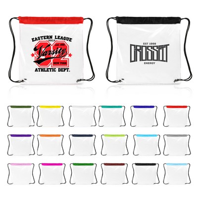 Clear Stadium Drawstring Cinch Pack
