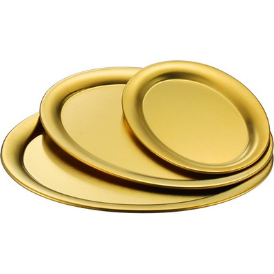 Elegant Oval Stainless Steel Platter