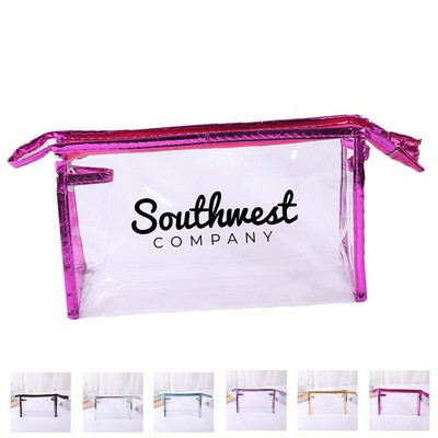Clear Pvc Zippered Cosmetic Bag