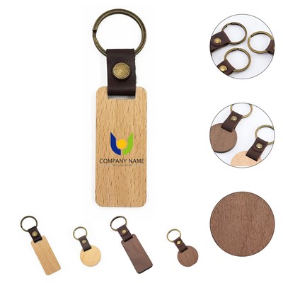 Wood Keychain Tag