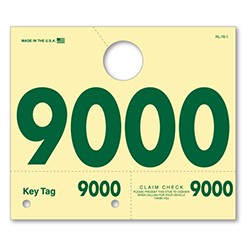RL-78 3 & 4 Digit Service Dispatch Number Tag 9000-9999