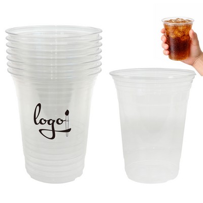 16oz Disposable Clear Design Plastic Cup