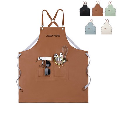 Canvas Waterproof Apron with Pocket