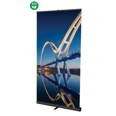 48" x 92" Eco-Friendly Retractable Banner Stand - Dye Sublimation Print