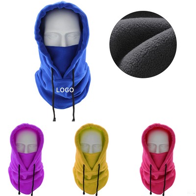Fleece Hood Hats With Mask Neck Warmer