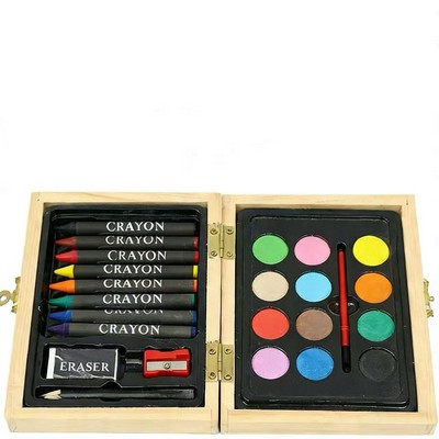 Mini Art Set in Wooden Gift Box