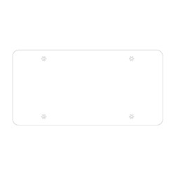 .024" Thick Cardboard Stock License/Car Plate