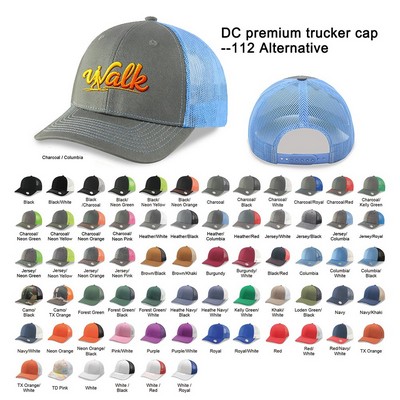 2026 Hot Sale 6 Panel Premier 112 Trucker Cap With Custom Logo