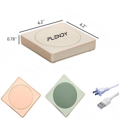 Custom Electric Plastic Mug Warmer w/ Gravity Sensor