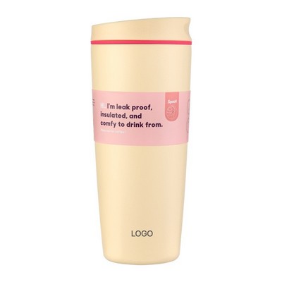 304 Stainless Steel Coffee Tumbler Large Capacity Insulated Travel Mug Leak-Proof Car-Friendly