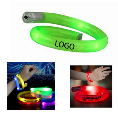 Flashing LED Light-Emitting Coil Tube Bracelet