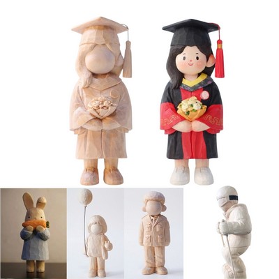 Custom Hand-Carved Basswood Figurine