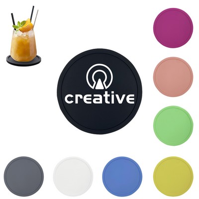 Round Silicone Coaster