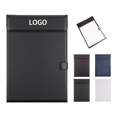 Magnetic PU Leather Clipboard