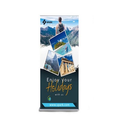 Silverstep 36" x 80" Retractable Banner Stand (Graphic only)