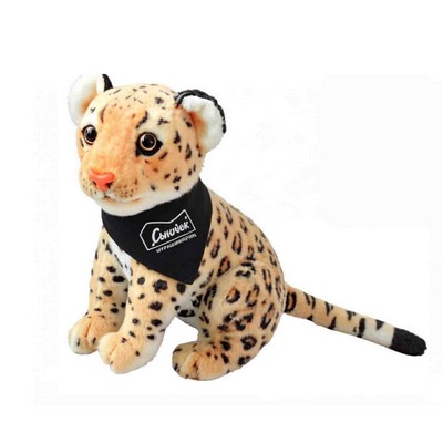 8" Sitting Leopard Cub Stuffed Animal