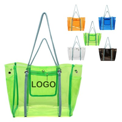 Clear PVC Shoulder Tote