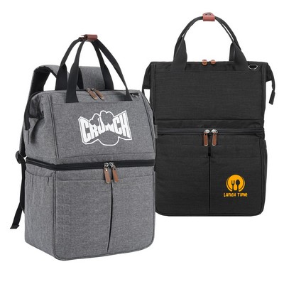 Double Deck Insulated Cooler Backpack