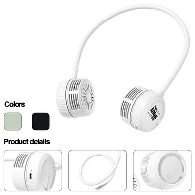 Foldable Bladeless Small Neck-Hanging Fan