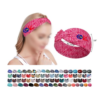 Wide Hairbands Yoga Sweat Head Band