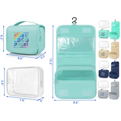 Travel Toiletry Bag with Hook