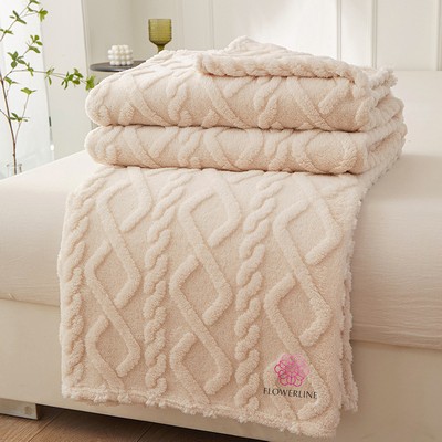 Super Soft RPET Lamb Fleece Blanket