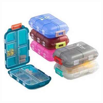 10 Compartments Pill Case