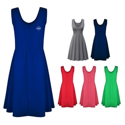 Sleeveless Large Swing Dress