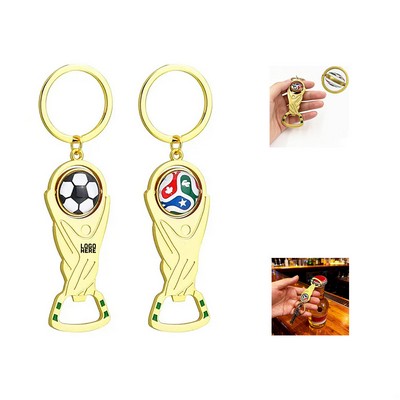 Soccer Keychain Bottle Opener
