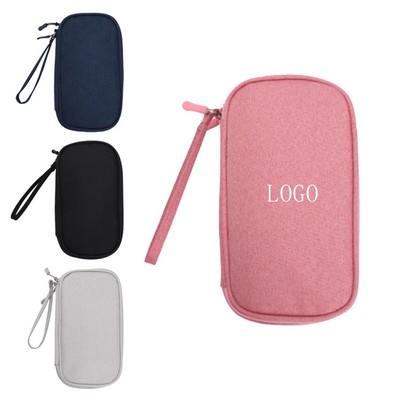 Double Layer Data Cable Storage Bag