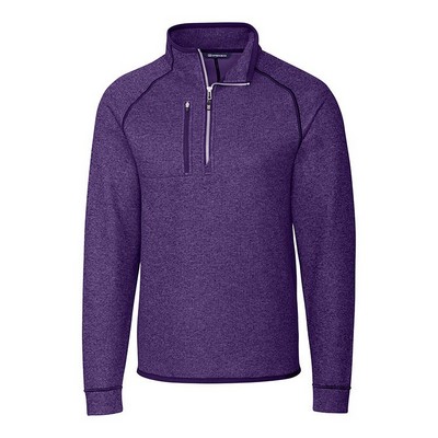 Cutter and Buck Mainsail Sweater-Knit Half Zip Pullover Jacket