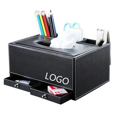 PU Desk Pen Holder