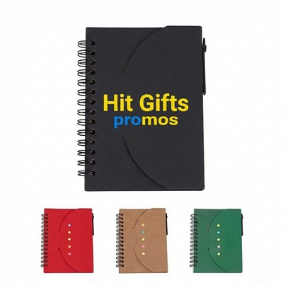 Kraft Paper Sticky Notes & Notepad Combo Set