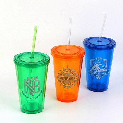 16 oz Double Wall Acrylic Tumbler