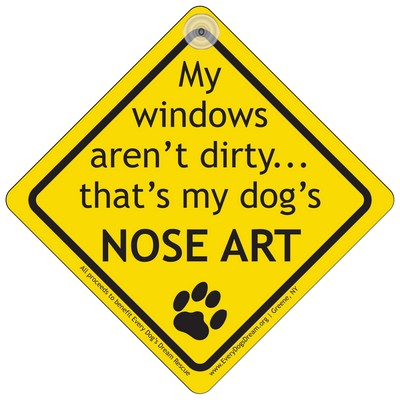 Square Paper Window Sign