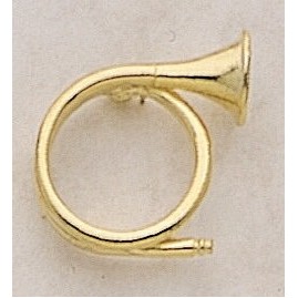Horn Marken Design Cast Lapel Pin (Up to 1")