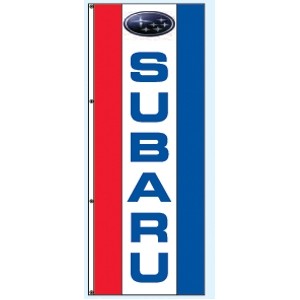 Single Faced Free Flying Drape Flags (Center Panel - Subaru®) (3' x 8')
