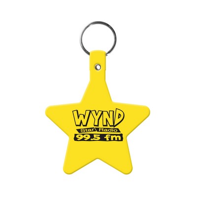 Star Shaped Flexible Key Tag