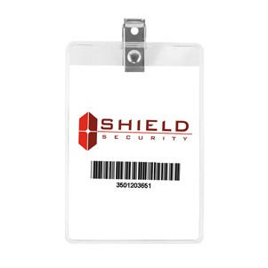 "HILLIARD H" Clear Badge Holder Fits 2-1/2" X 3 3/4" Insert