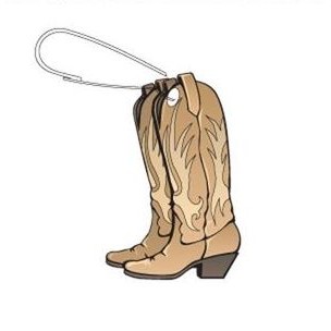 Cowboy Boots Zipper Pull