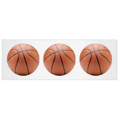 Basketball Panoramic Metal Photo Magnet (1.625"x4.625")