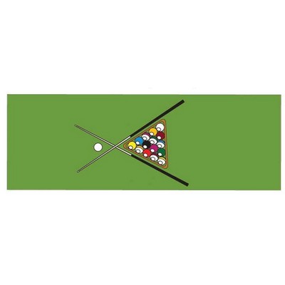 Pool Table Rack Panoramic Badge w/ Bar Pin (1 5/8"x4 5/8")