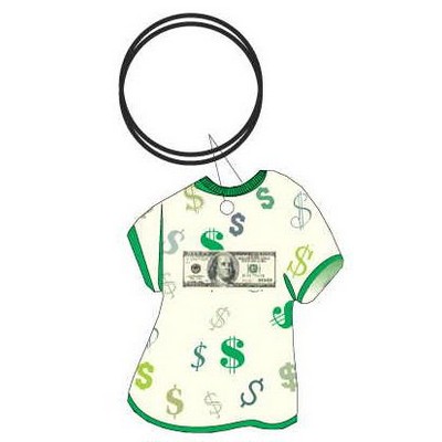 Hundred Dollar Bill T-Shirt Key Chain w/Mirrored Back (4 Square Inch)