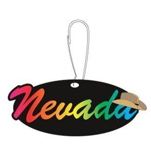 Nevada w/ Cowboy Hat Zipper Pull