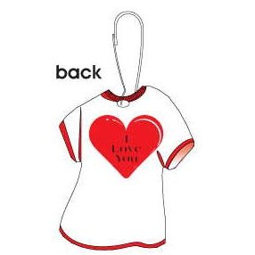 Heart T-Shirt Zipper Pull