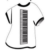Keyboard T-Shirt Lapel Pin