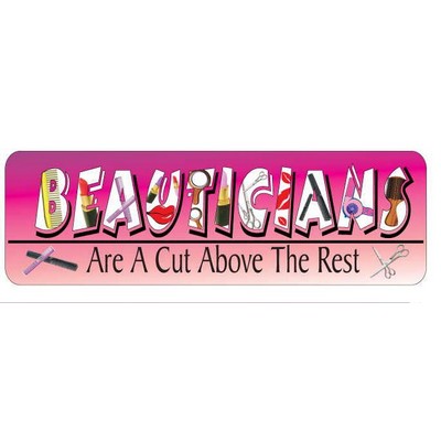 Beautician Slogan Maxi Magnet (10 Square Inch)
